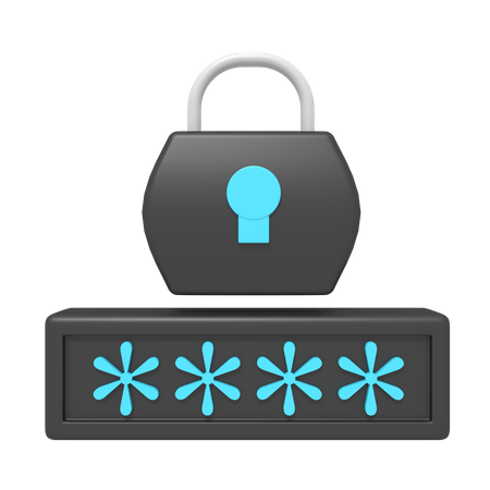 Password  3D Icon