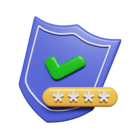 Password  3D Icon