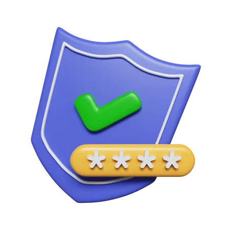 Password  3D Icon