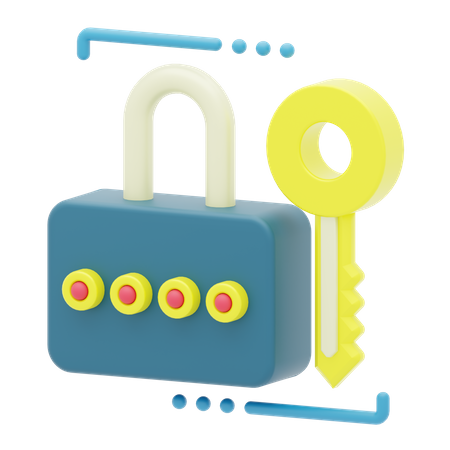 Password  3D Icon