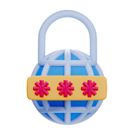 Password  3D Icon