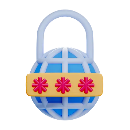 Password  3D Icon