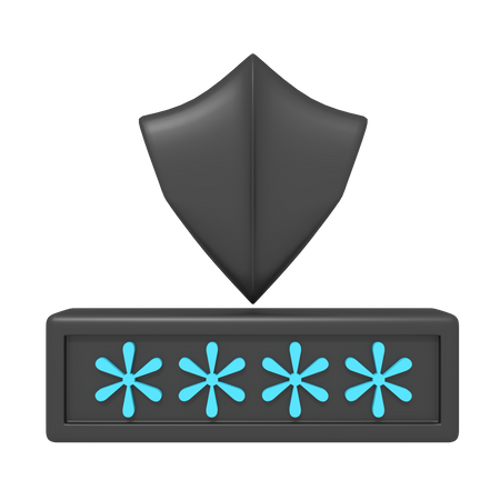 Password  3D Icon