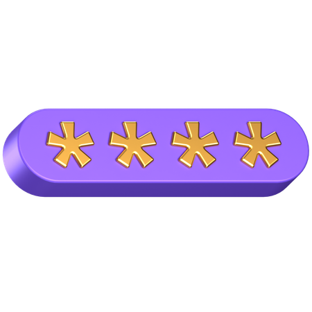 Password  3D Icon