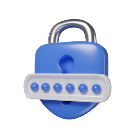 Password  3D Icon