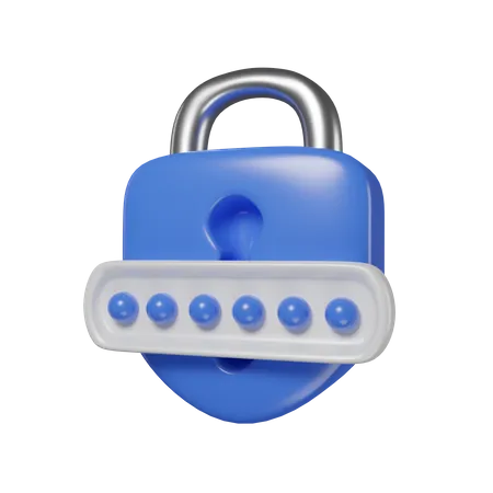 Password  3D Icon