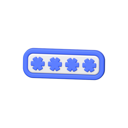 Password  3D Icon