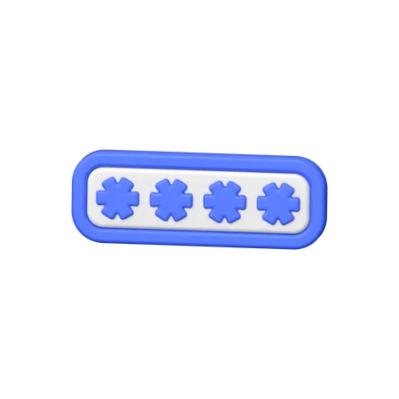 Password  3D Icon