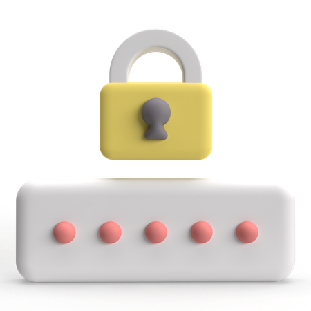 Password  3D Icon