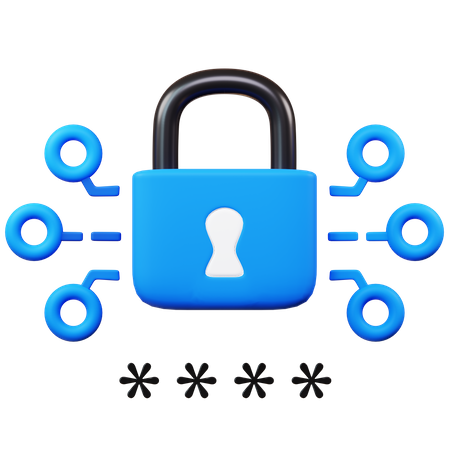 Password  3D Icon