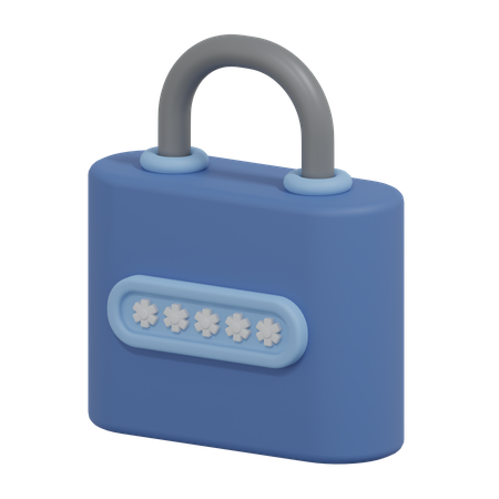 Password  3D Icon