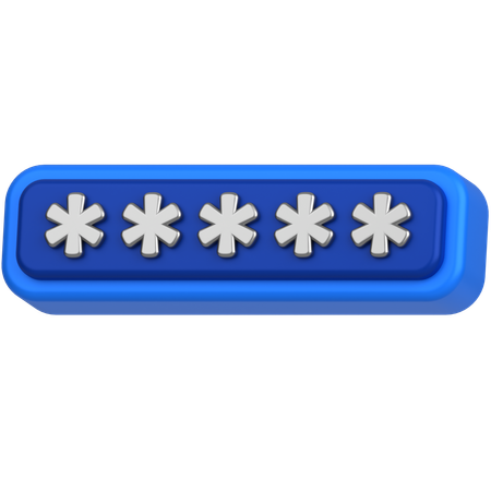 Password  3D Icon