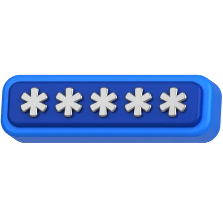Password  3D Icon
