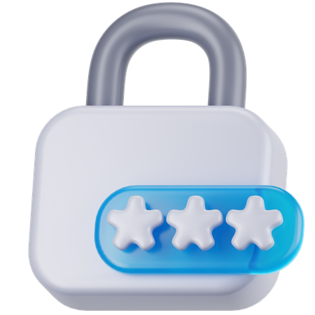 Password  3D Icon