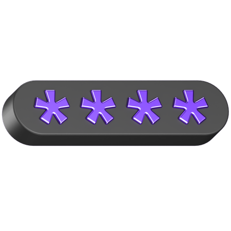 Password  3D Icon