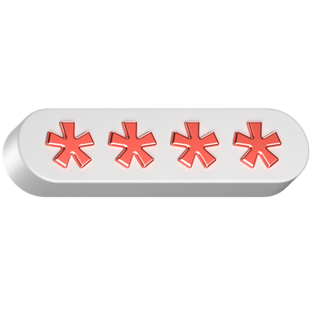 Password  3D Icon
