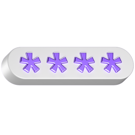 Password  3D Icon