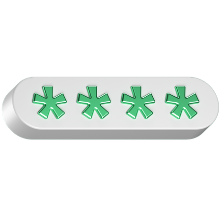 Password  3D Icon