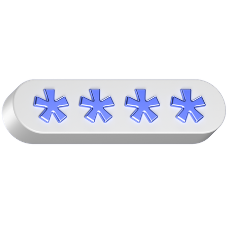 Password  3D Icon
