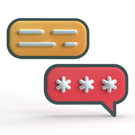 Password  3D Icon