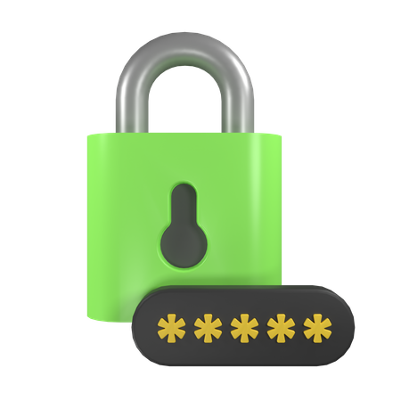 Password  3D Icon