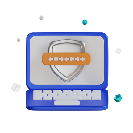 Password  3D Icon
