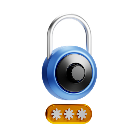 Password  3D Icon