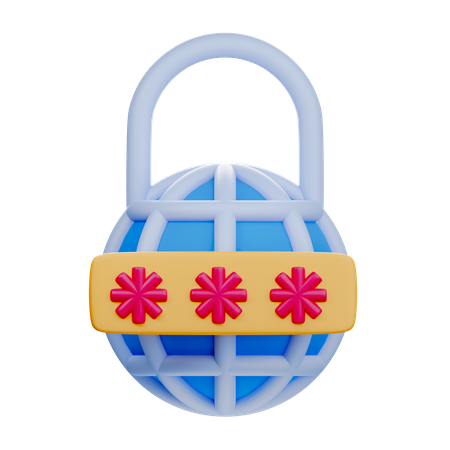 Password  3D Icon