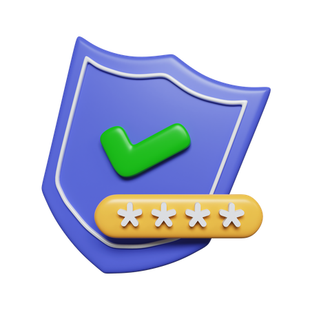 Password  3D Icon