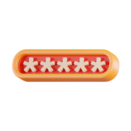Password  3D Icon