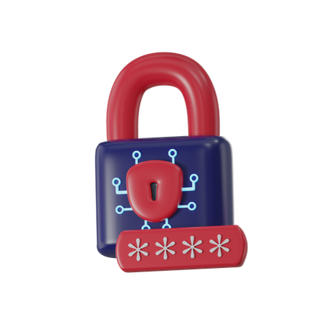 Password  3D Icon