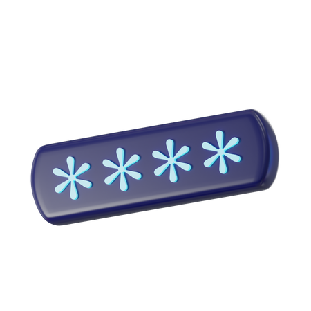 Password  3D Icon