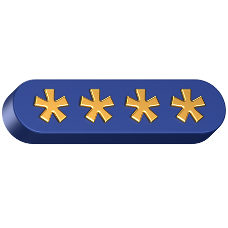 Password  3D Icon