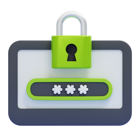 PASSWORD  3D Icon
