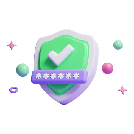Password  3D Icon