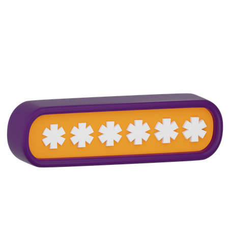 Password  3D Icon