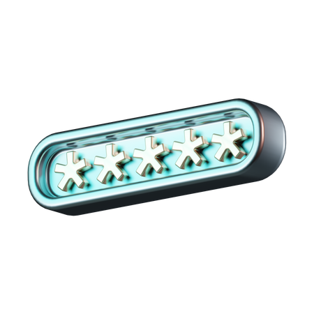 Password  3D Icon
