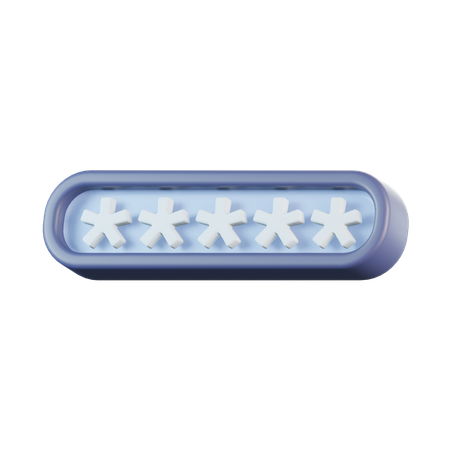 Password  3D Icon
