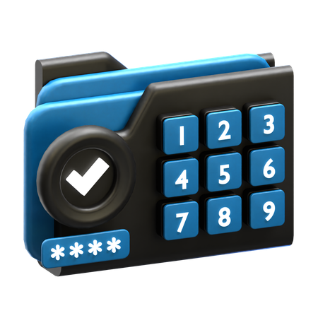 Password  3D Icon