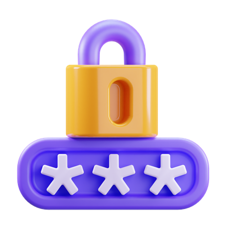 Password 3D Icon