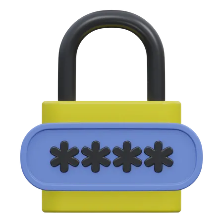 Password 3D Icon
