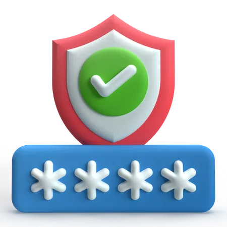 Password Access  3D Icon