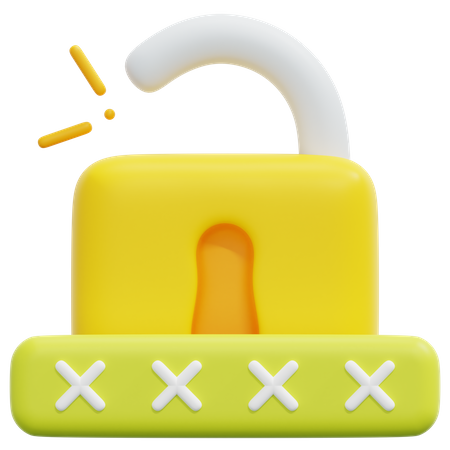 Password Access  3D Icon