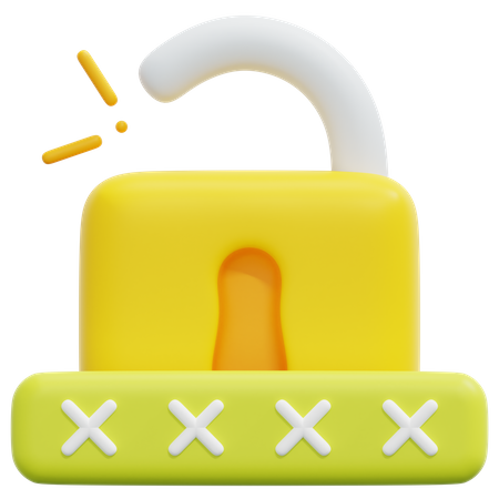 Password Access  3D Icon