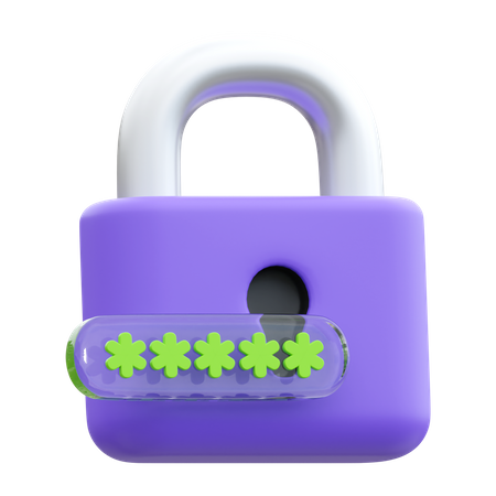 Password Code  3D Icon