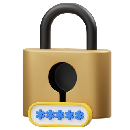 Password Code  3D Icon