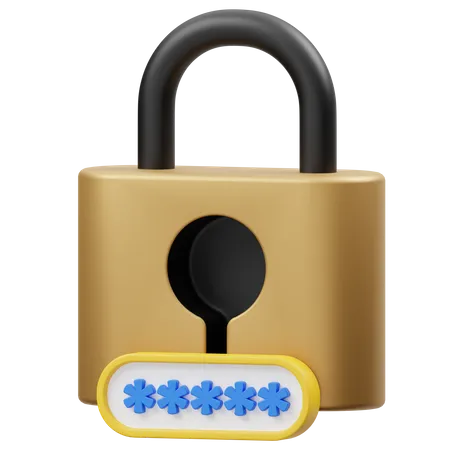 Password Code  3D Icon