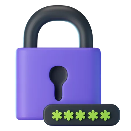 Password Code  3D Icon