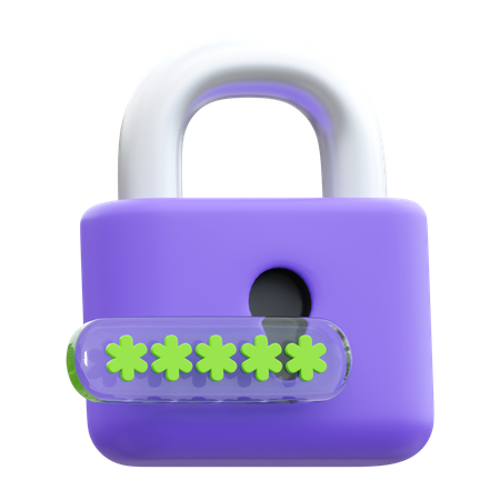 Password Code  3D Icon