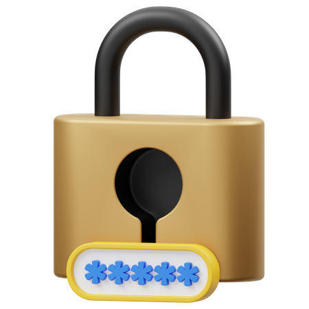 Password Code  3D Icon